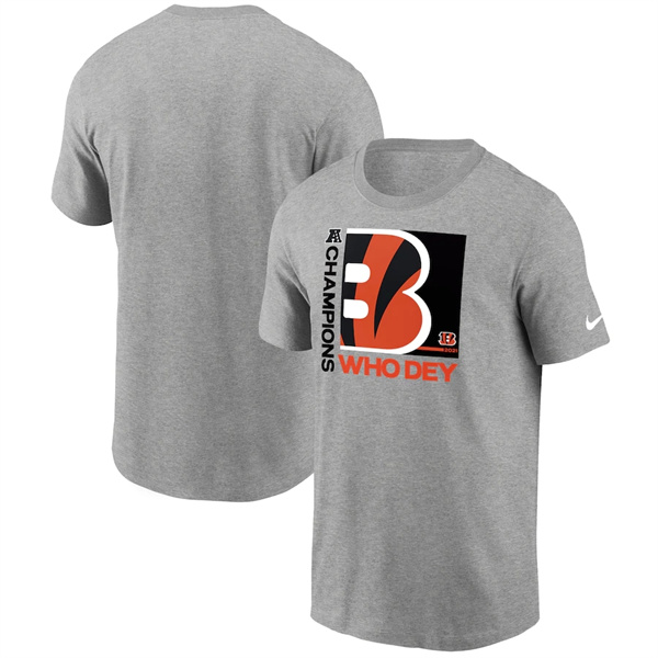 Men's Grey Cincinnati Bengals T-Shirt